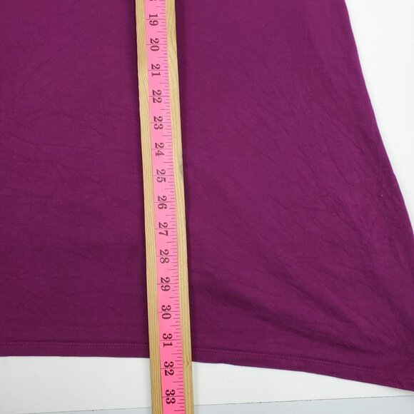 Catherines AnyWear Womens 2X Tunic Top Scoop Neck Long Sleeve Studded Purple - Picture 15 of 16